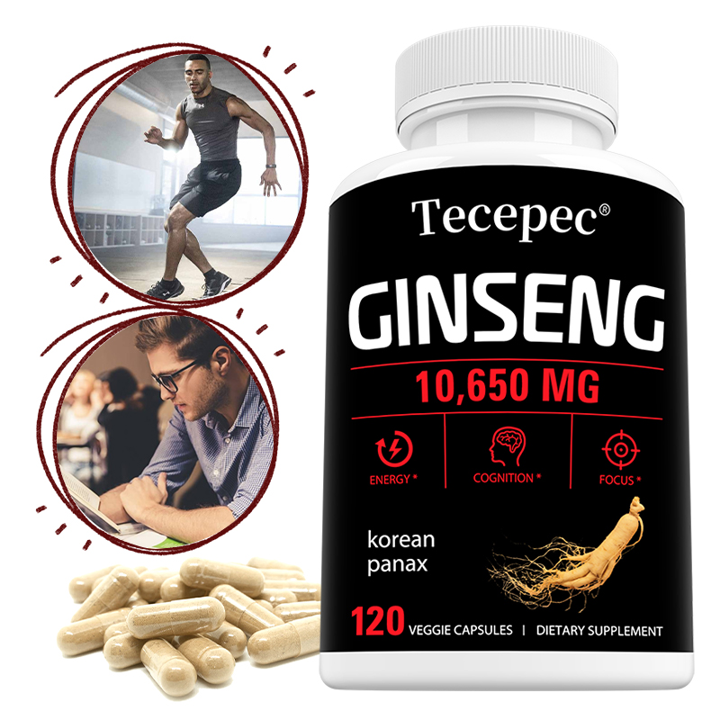 Herbal Wellness Water - Kore Kırmızı Panax Ginseng Kapsülleri 1065mg,