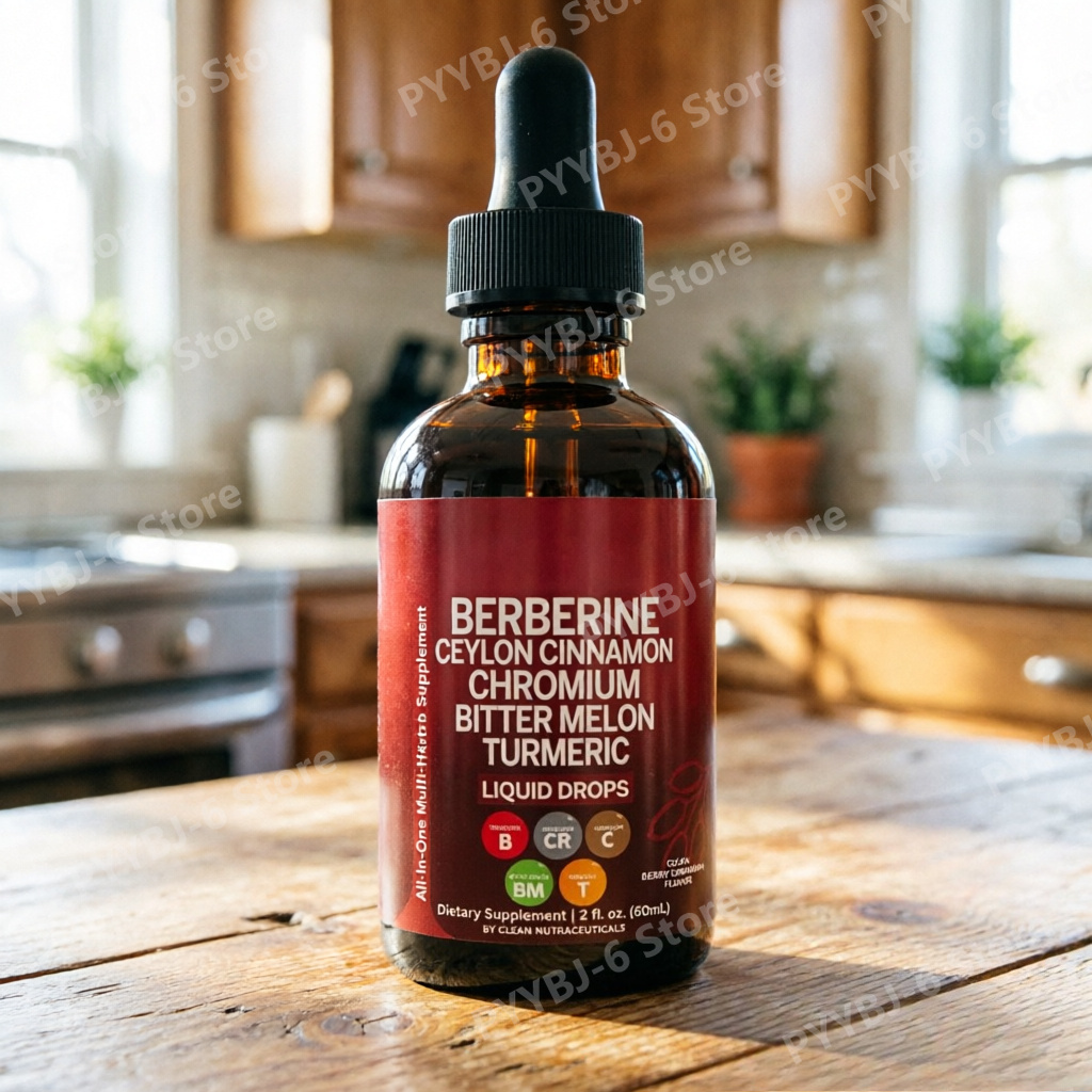 Herbal Wellness Liquid - Berberin Krom Kurkuma Ginseng Sıvı Damlaları