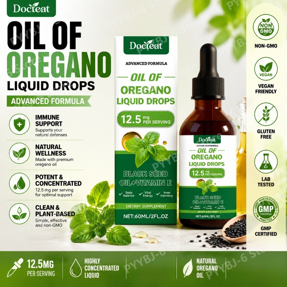 Herbal Wellness For You - Kekik Yağı Sıvı Damlaları 60ml Çörek