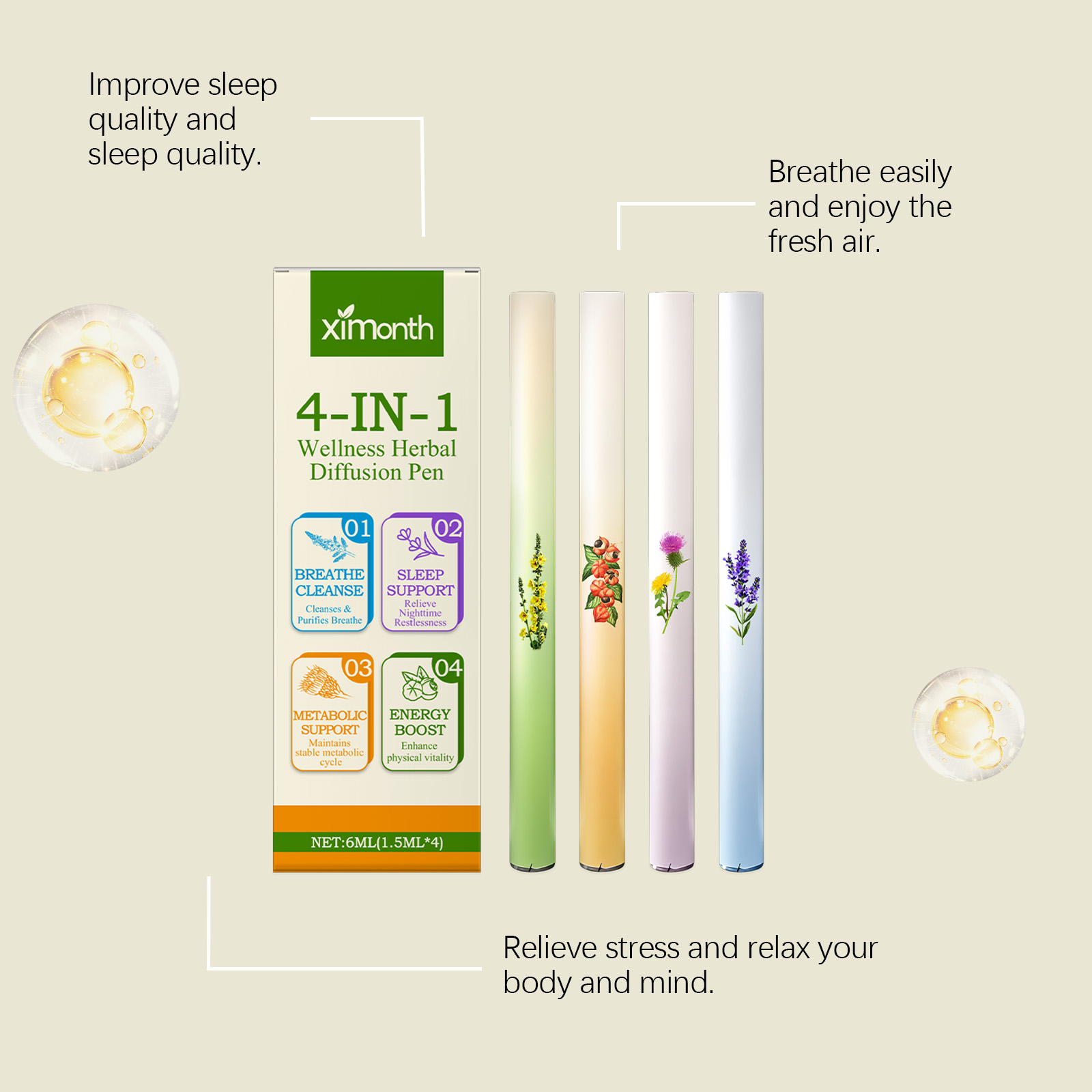 4'ü 1 Arada Bitkisel Enerji Ko - Herbal Wellness For You incelemesi ve fiyatı